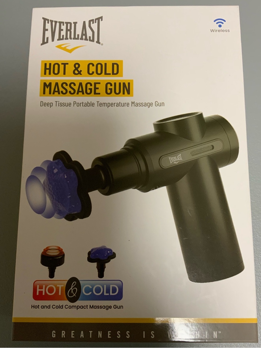Everlast Black Hot & Cold Massage Gun